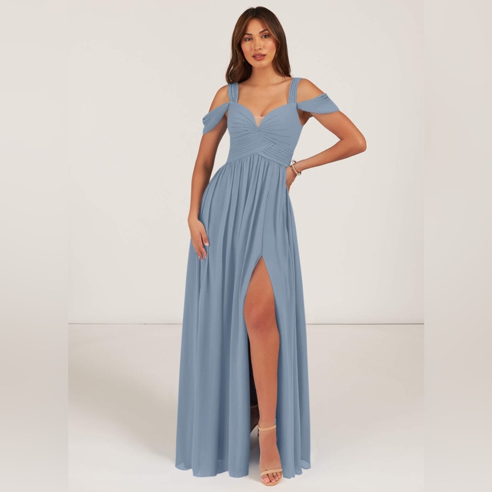 Dusty Blue Bridesmaid Dress